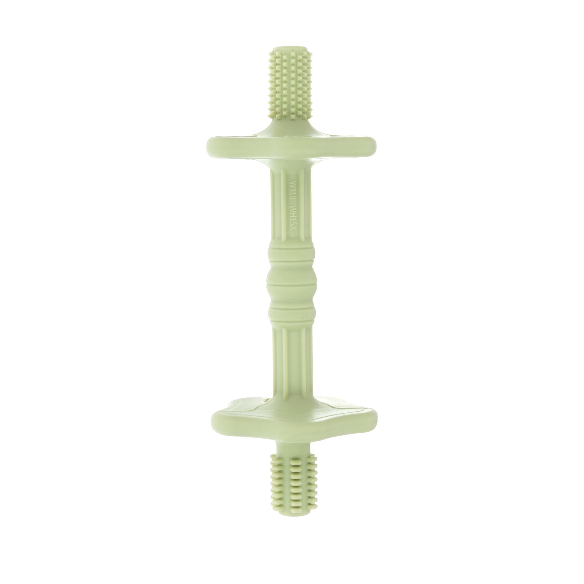 Hollow Sensory Tube Teethers | Green/Yellow (3Q00)