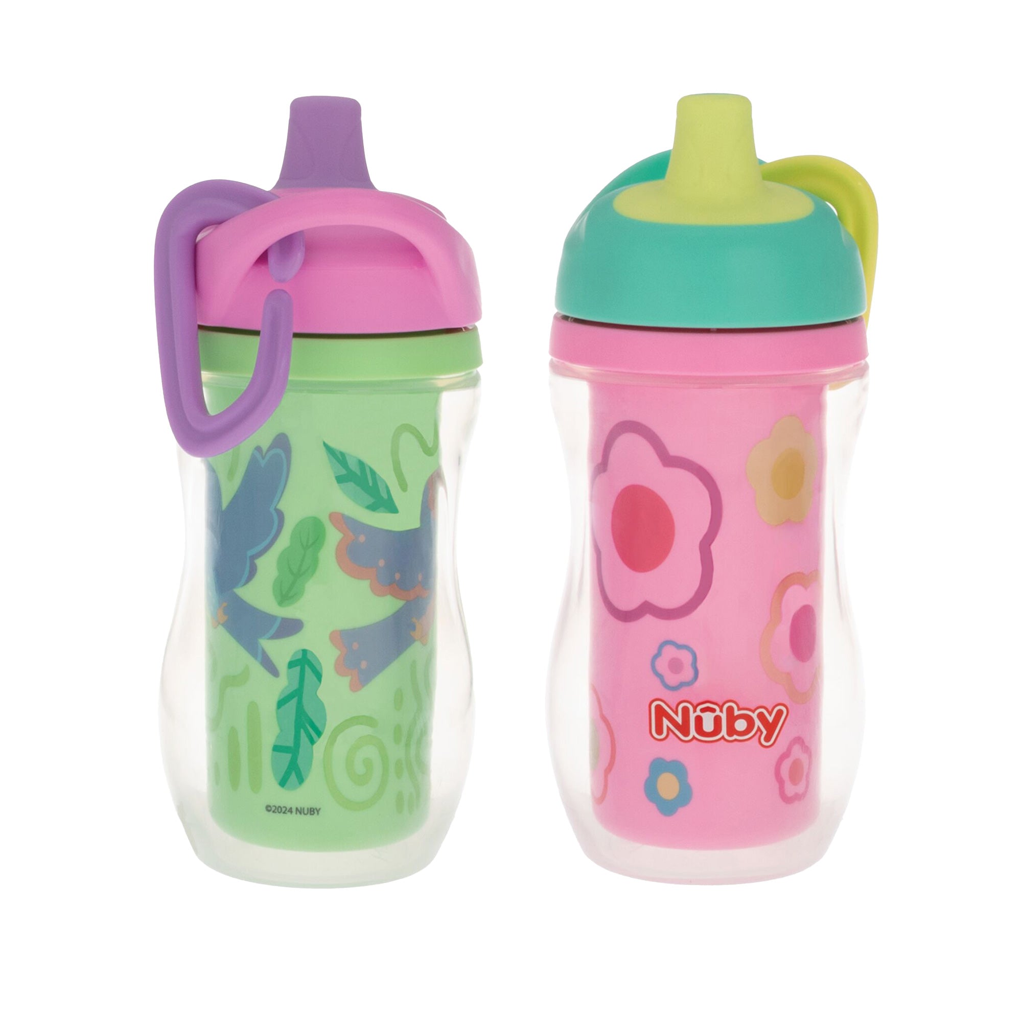 Active Sipper Insulated Cup | Green & Pink (ZPU6)