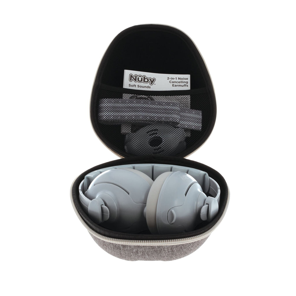 Soft Sounds 2-in-1 Noise Cancelling Earmuffs | Grey (F9DX)