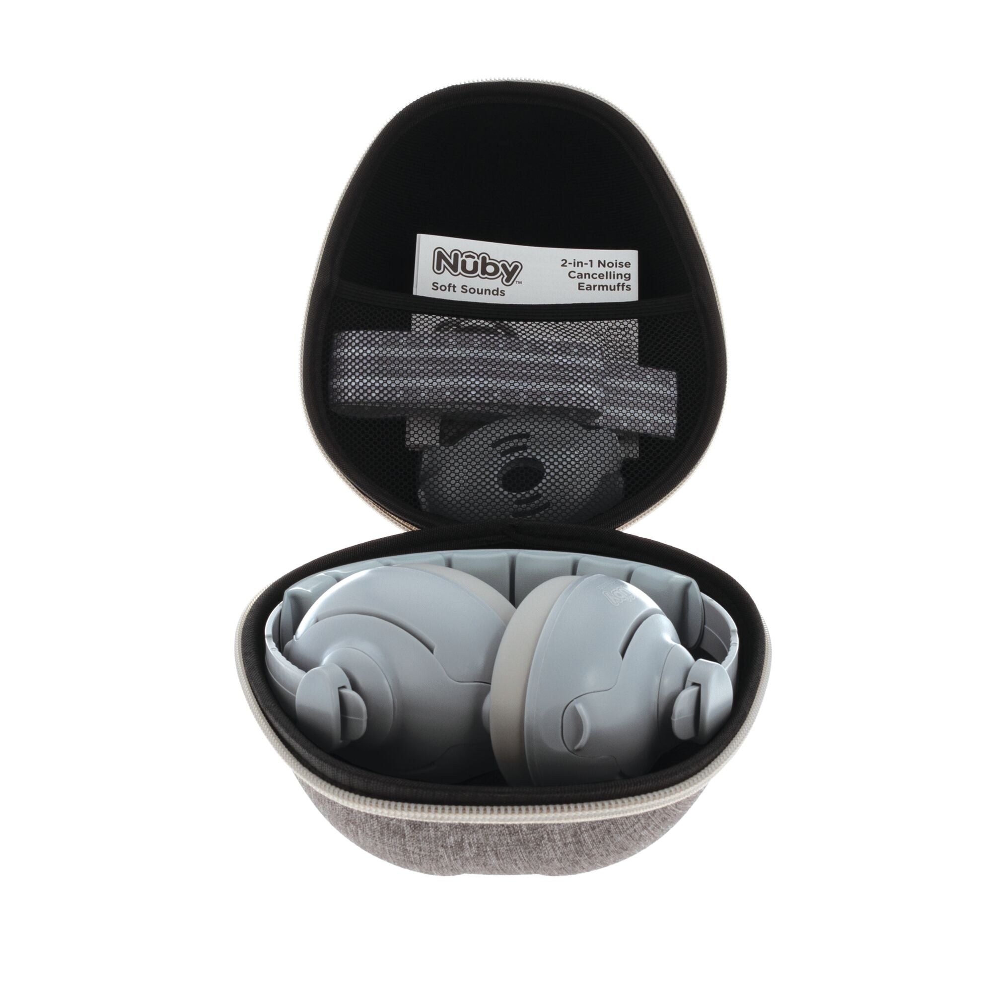 Soft Sounds 2-in-1 Noise Cancelling Earmuffs | Grey (F9DX)