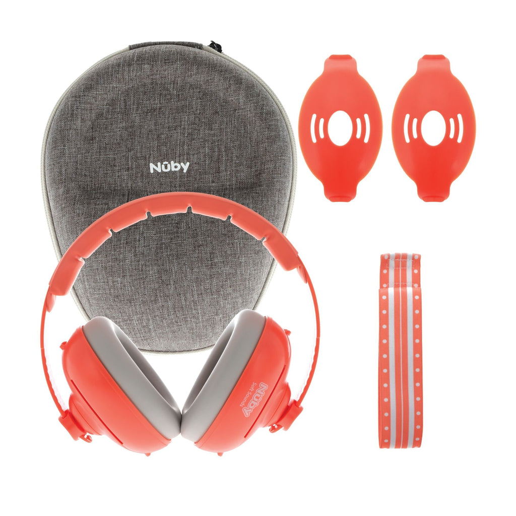 Soft Sounds 2-in-1 Noise Cancelling Earmuffs | Orange (QXWC)
