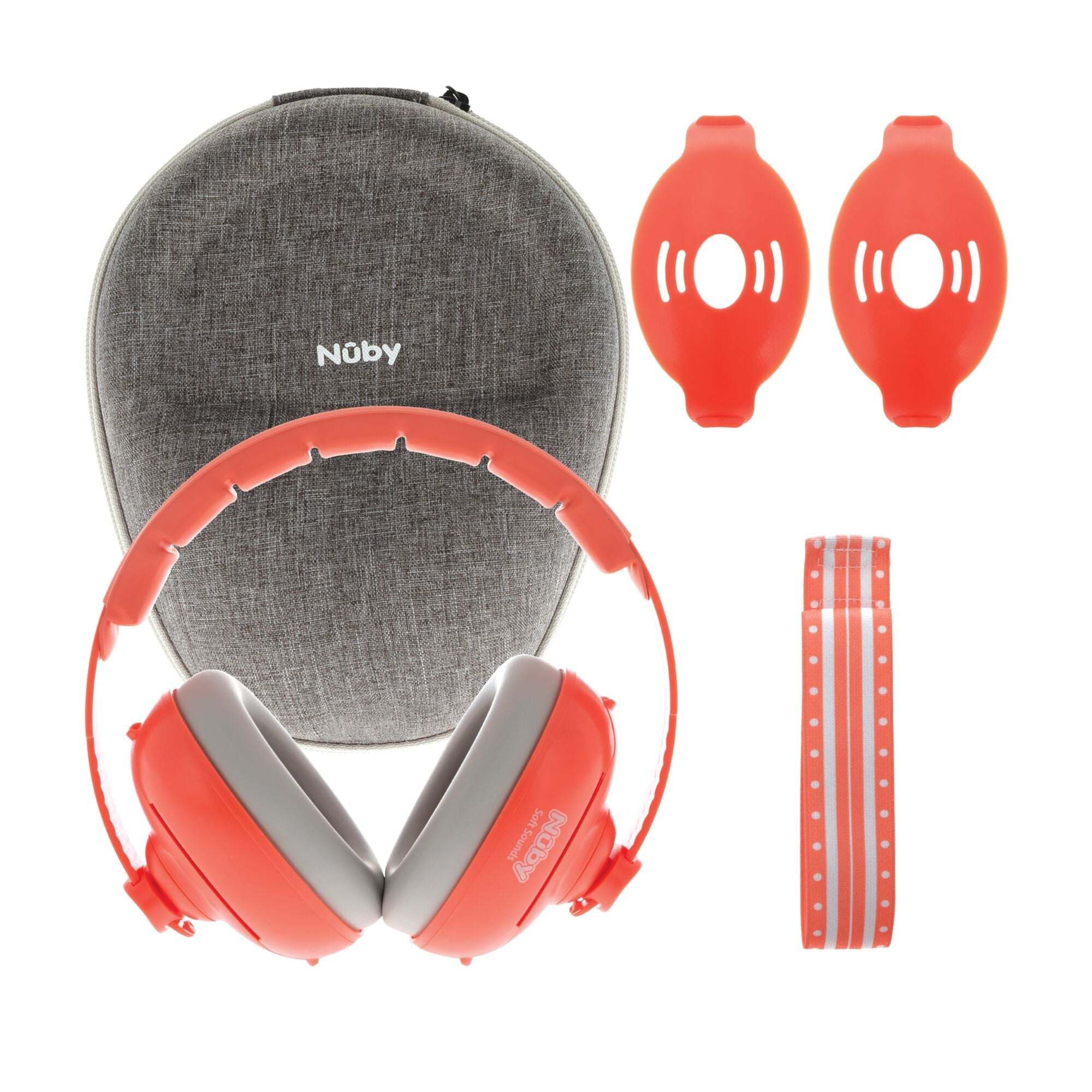 Soft Sounds 2-in-1 Noise Cancelling Earmuffs | Orange (QXWC)