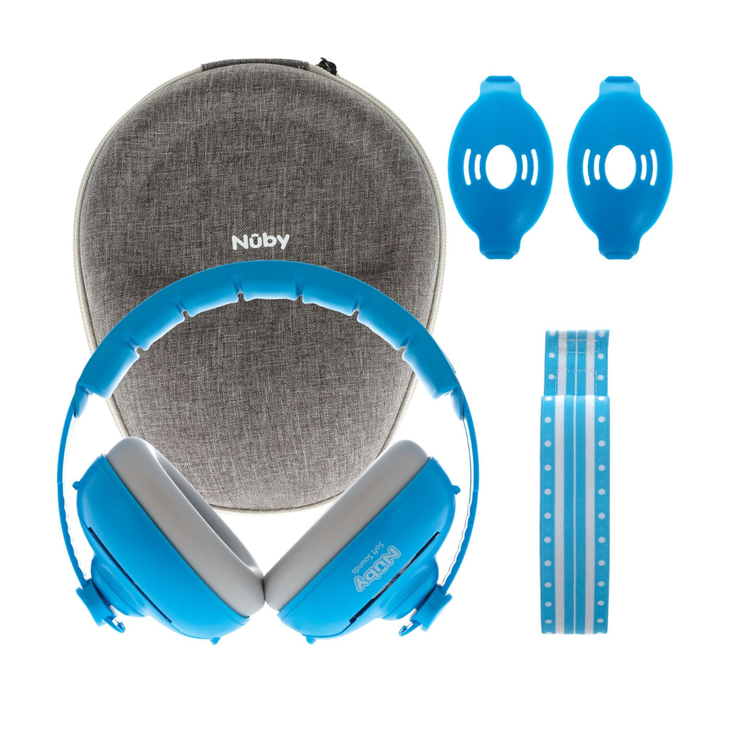 Soft Sounds 2-in-1 Noise Cancelling Earmuffs | Blue (ZOWU)