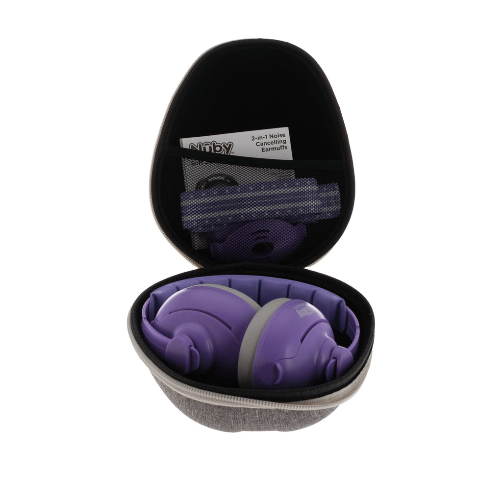 Soft Sounds 2-in-1 Noise Cancelling Earmuffs | Purple (L1K5)