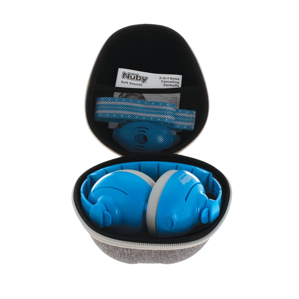 Soft Sounds 2-in-1 Noise Cancelling Earmuffs | Blue (ZOWU)