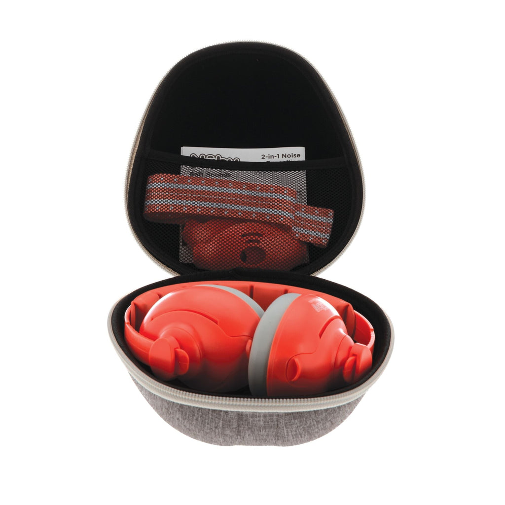 Soft Sounds 2-in-1 Noise Cancelling Earmuffs | Orange (QXWC)