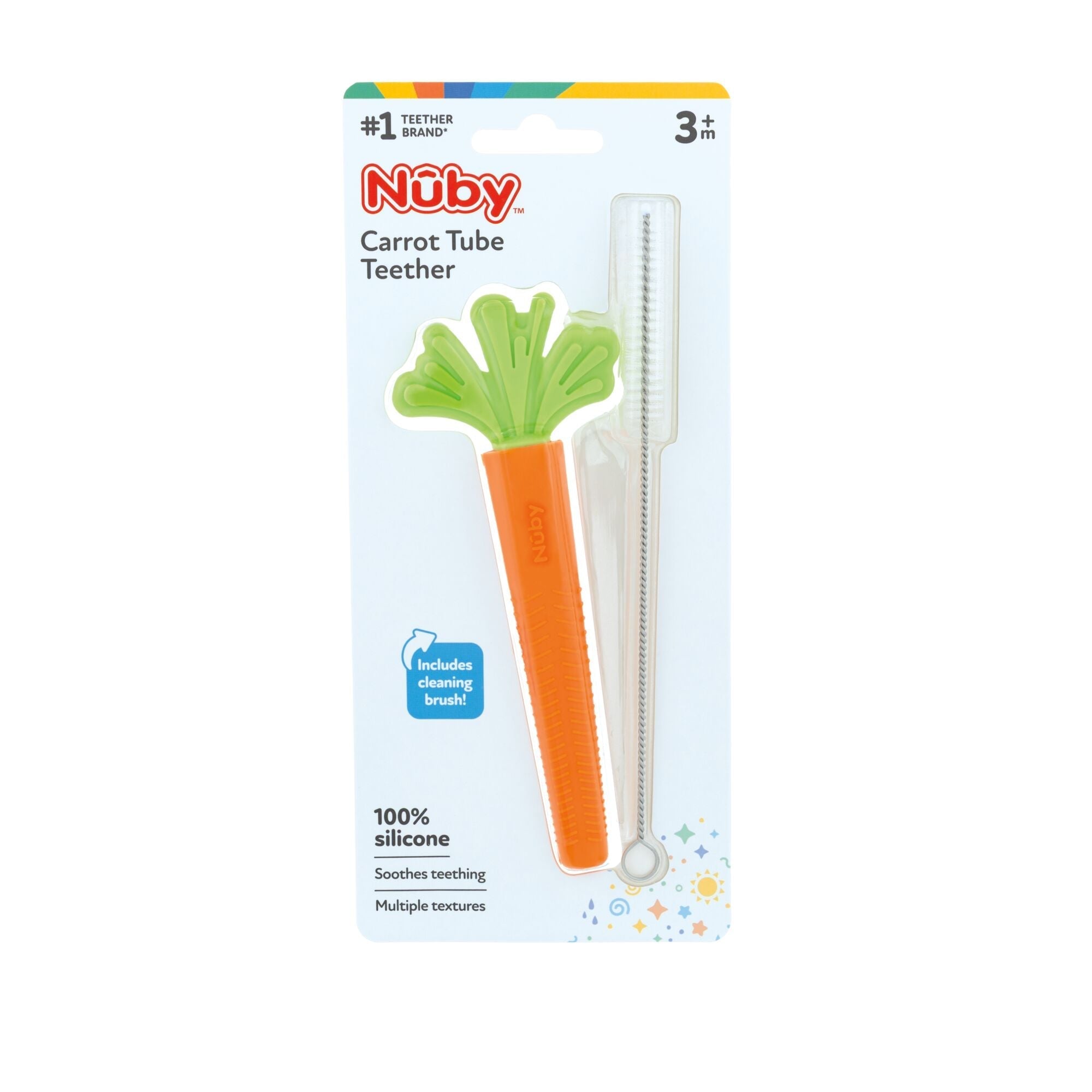 Silicone Carrot Tube Teether (KM9H)