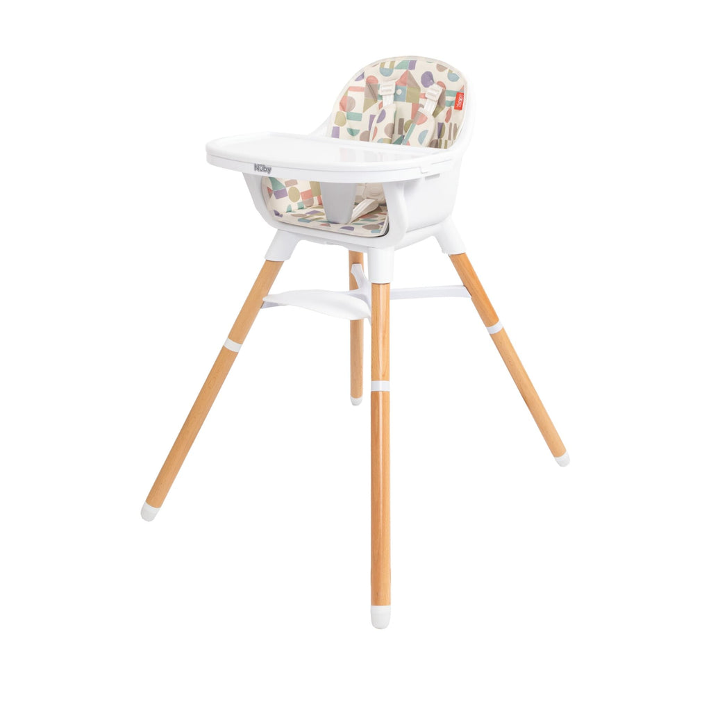 4-in-1 Multi-Use High Chair | White Geometrics (4TK2)