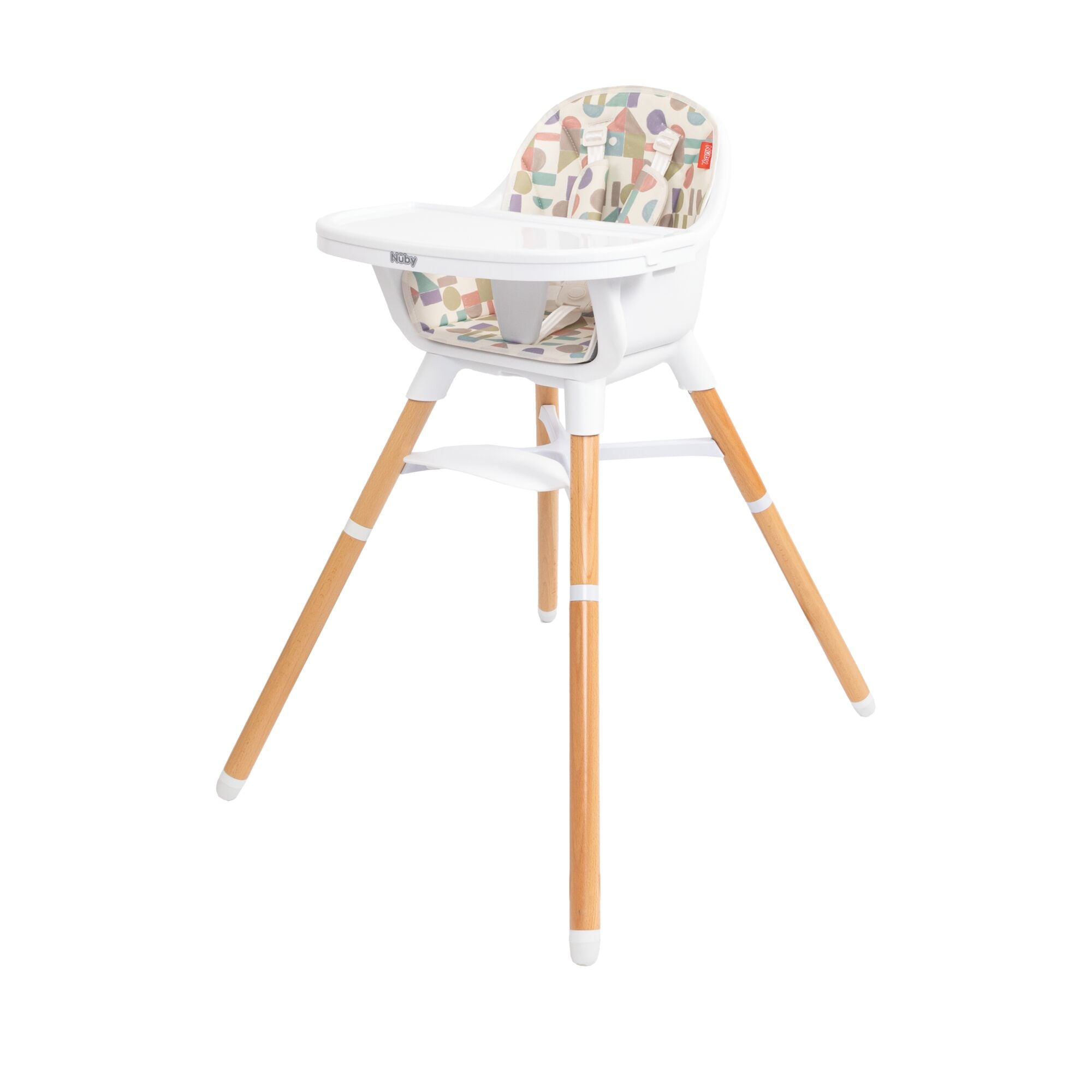 4-in-1 Multi-Use High Chair | White Geometrics (4TK2)
