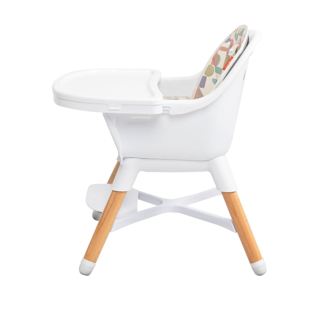 4-in-1 Multi-Use High Chair | White Geometrics (4TK2)