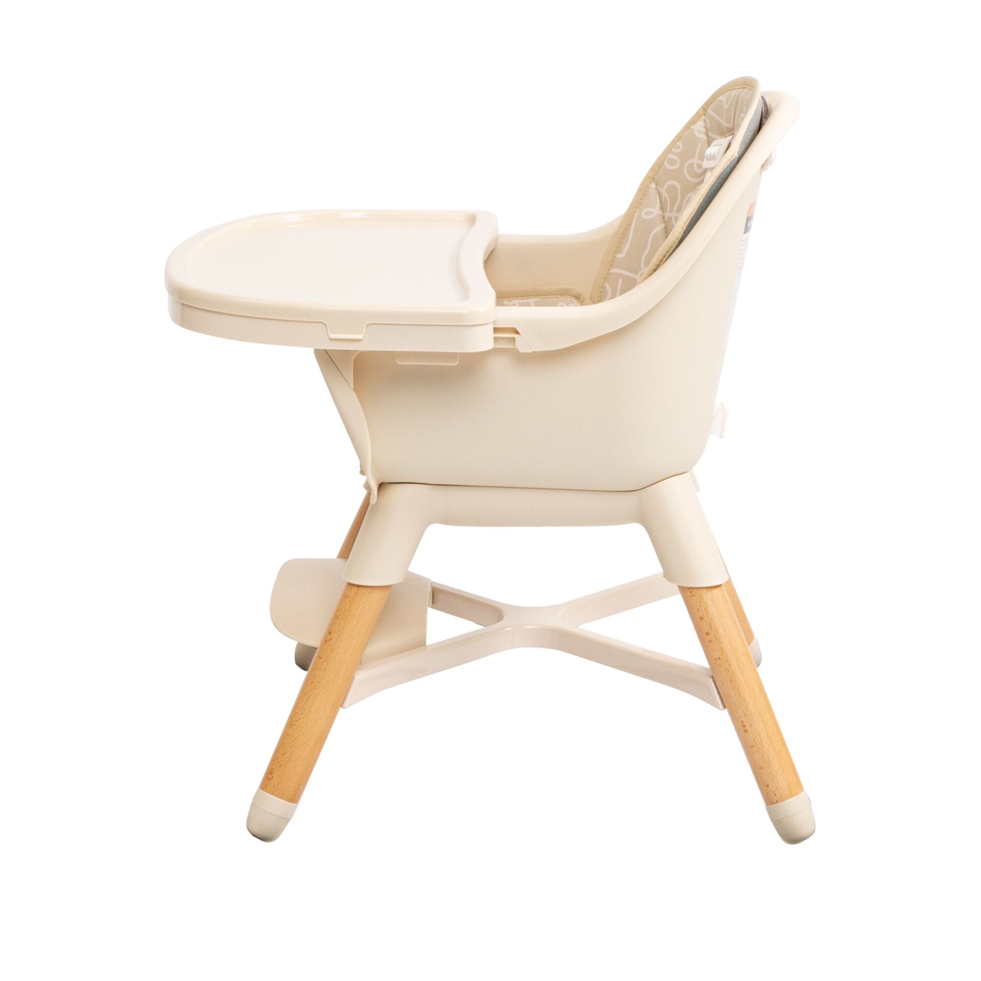 4-in-1 Multi-Use High Chair | Beige Lines (BZY5)