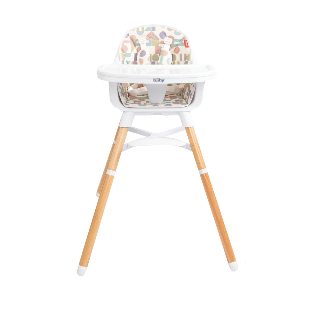 4-in-1 Multi-Use High Chair | White Geometrics (4TK2)