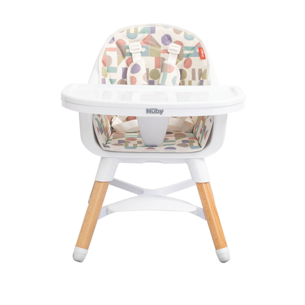 4-in-1 Multi-Use High Chair | White Geometrics (4TK2)