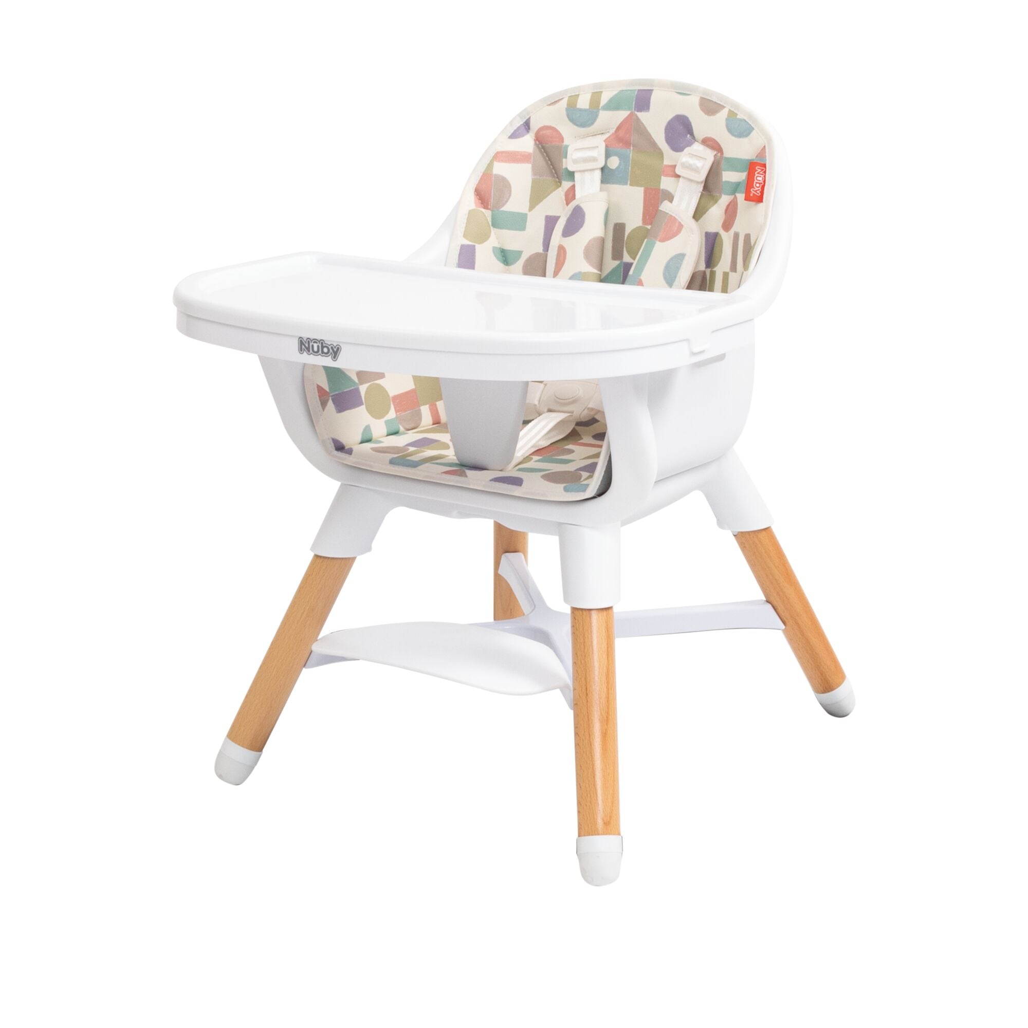 4-in-1 Multi-Use High Chair | White Geometrics (4TK2)