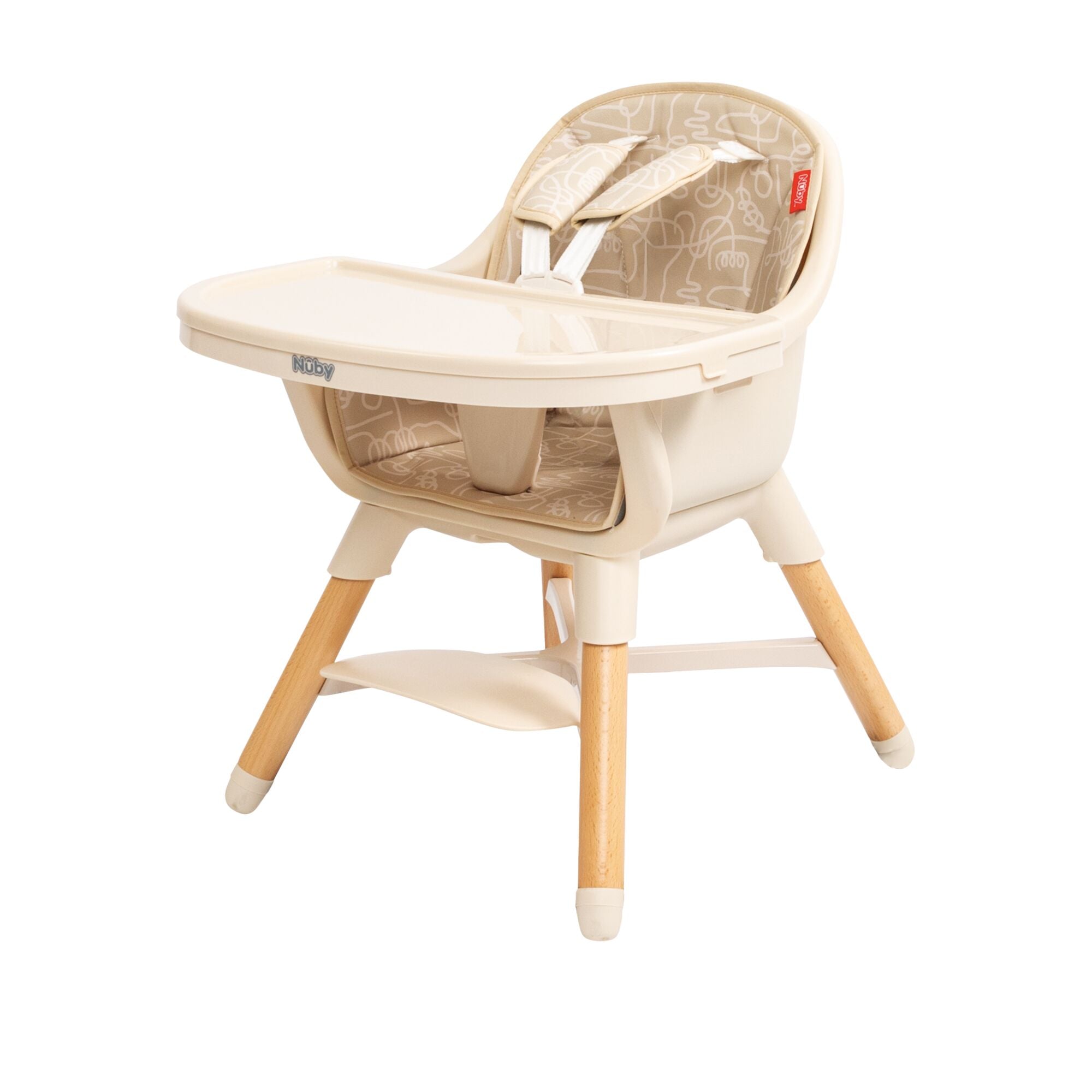 4-in-1 Multi-Use High Chair | Beige Lines (BZY5)
