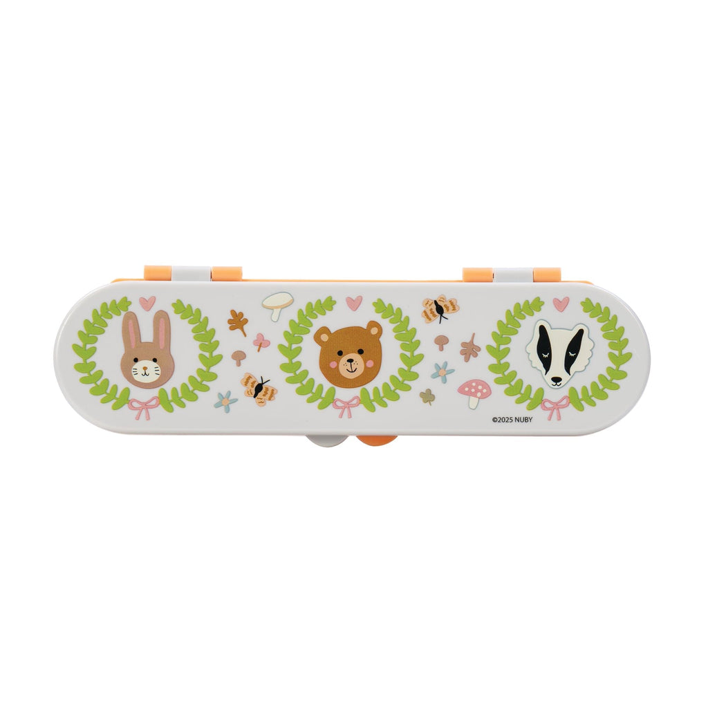Stainless Steel Toddler Utensil Set | Forest Animals (KUR6)