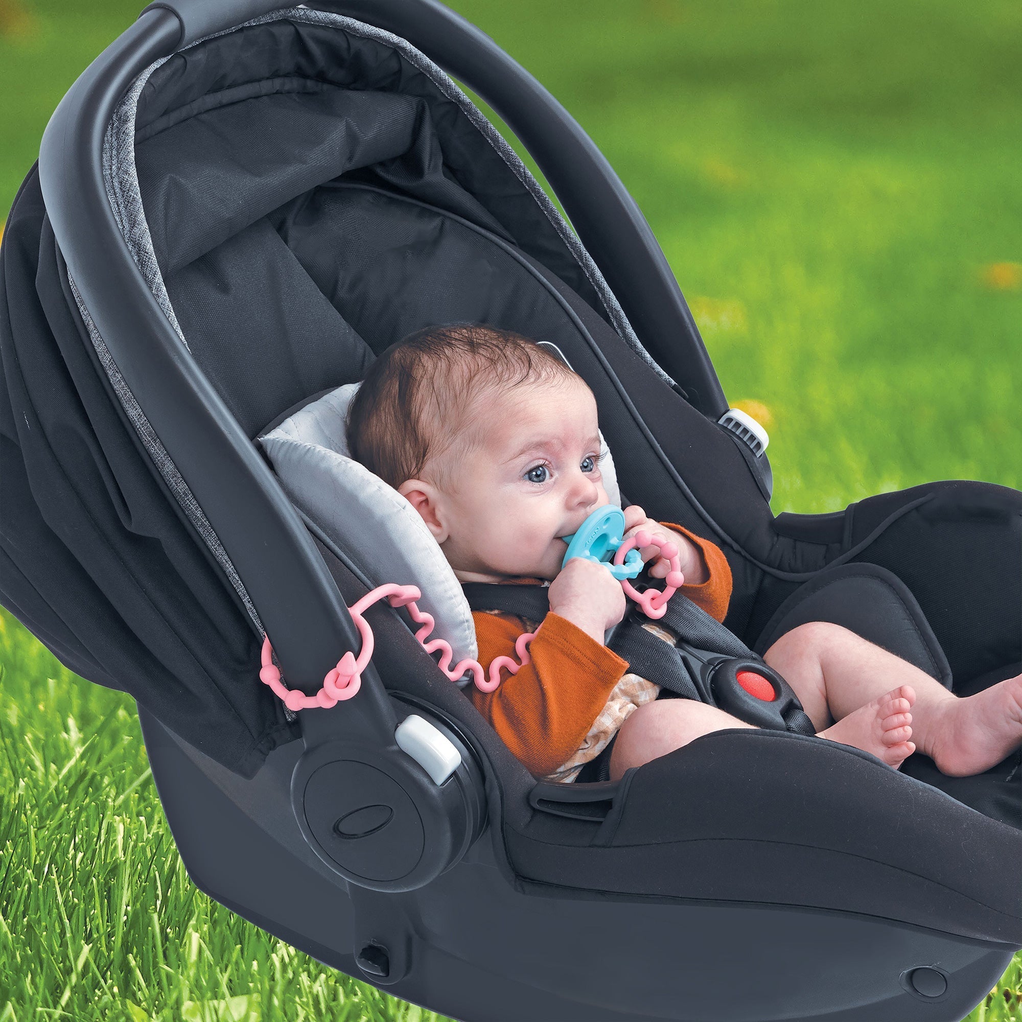 Pacifier & Bottle Bungee Set (4 Pack) (IFJ6)