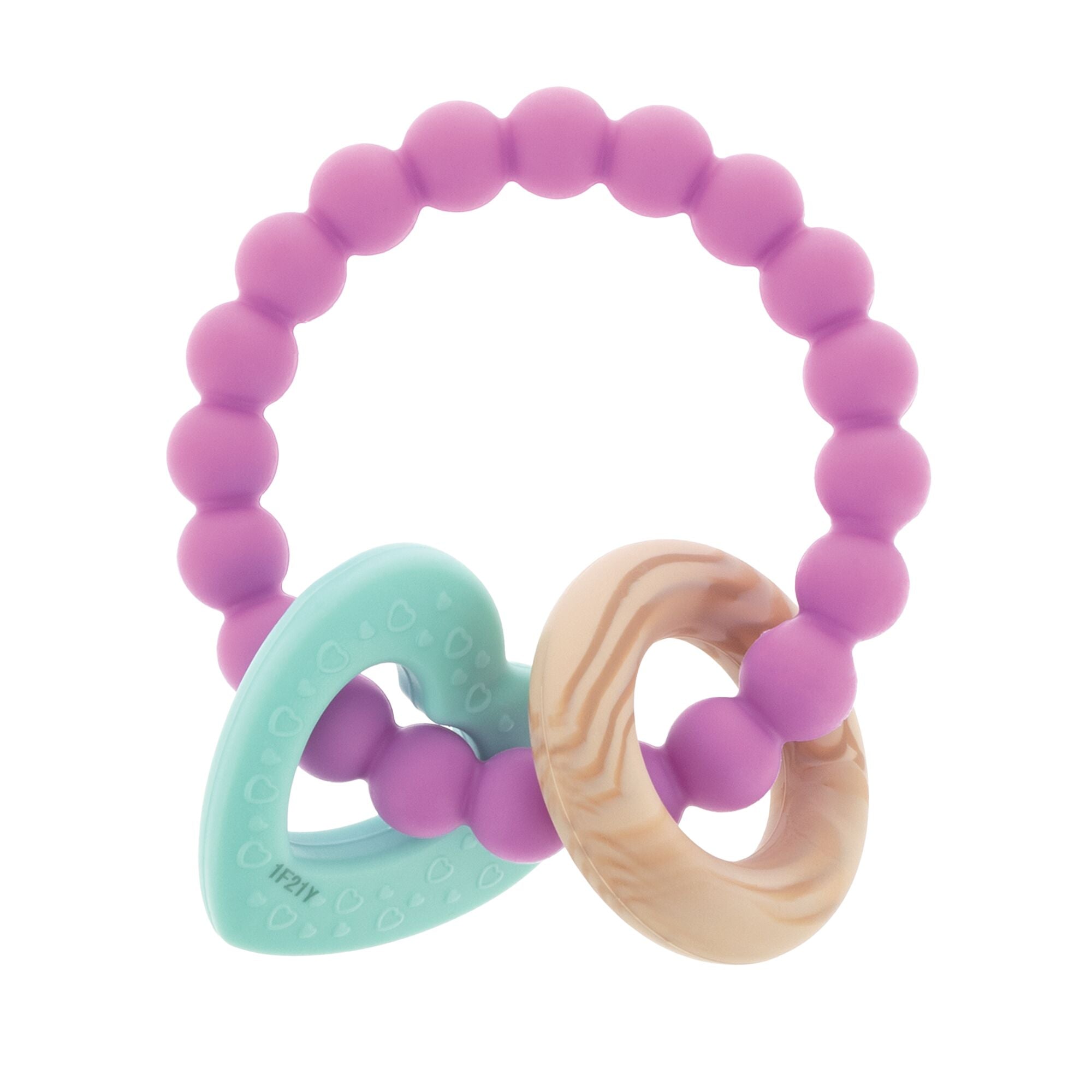 Beaded Silicone Teething Ring (Q3EH)