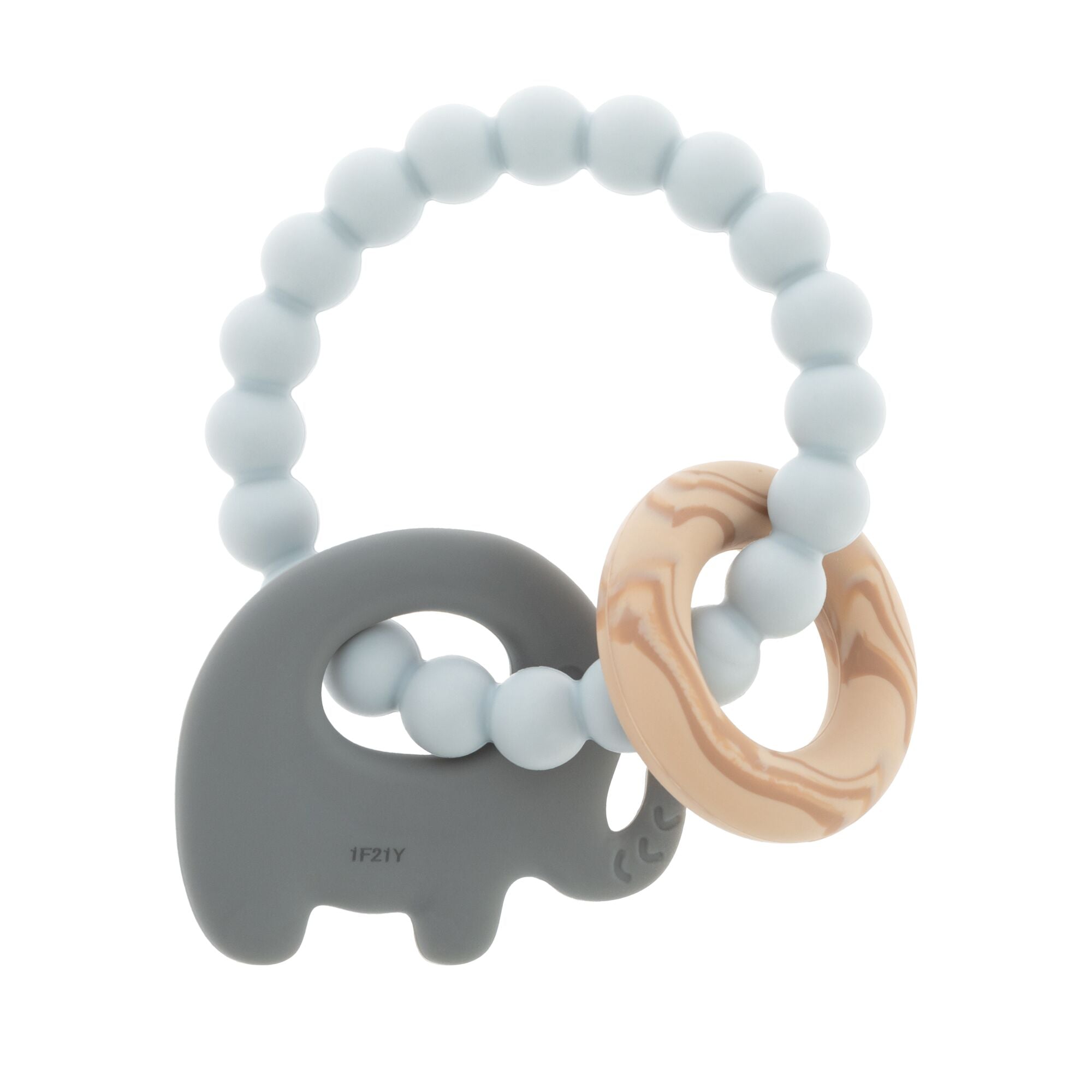 Beaded Silicone Teething Ring (Q3EH)