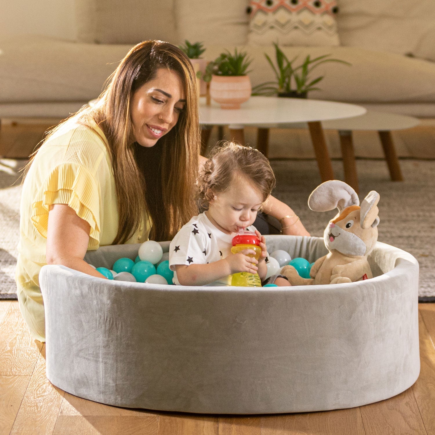Kids' Ball Pit for Home with 200 Balls | Aqua (G743)
