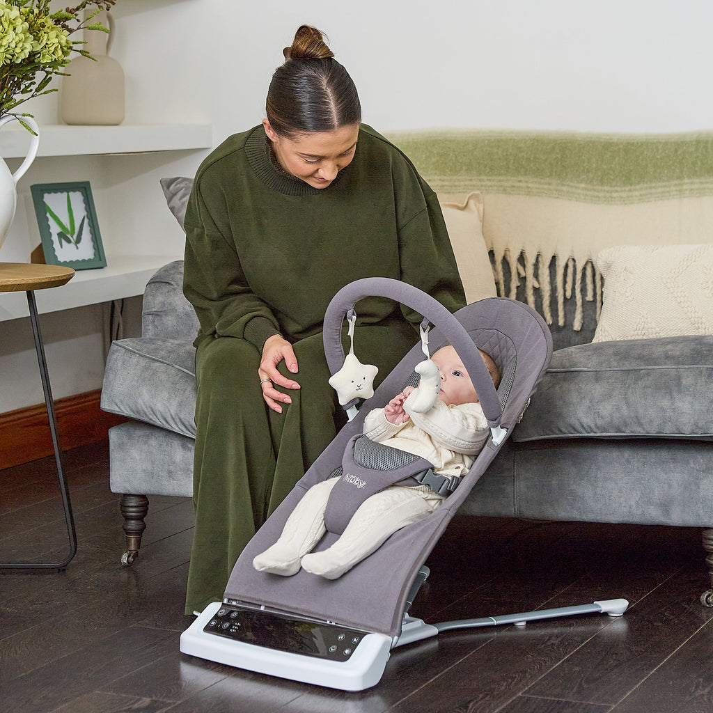 Deluxe Baby Bouncer Seat | Grey (S4FT)