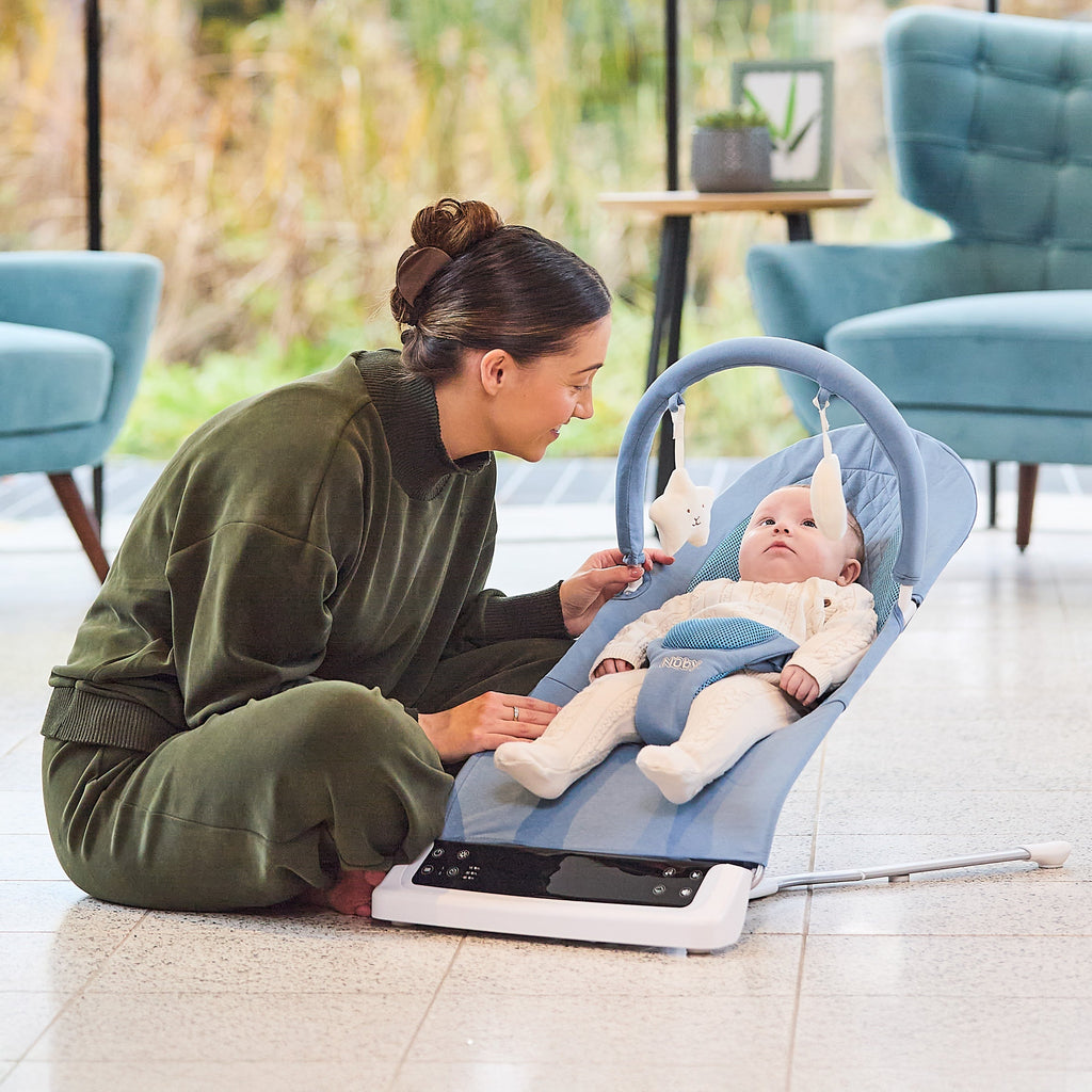 Deluxe Baby Bouncer Seat | Blue (XXJO)