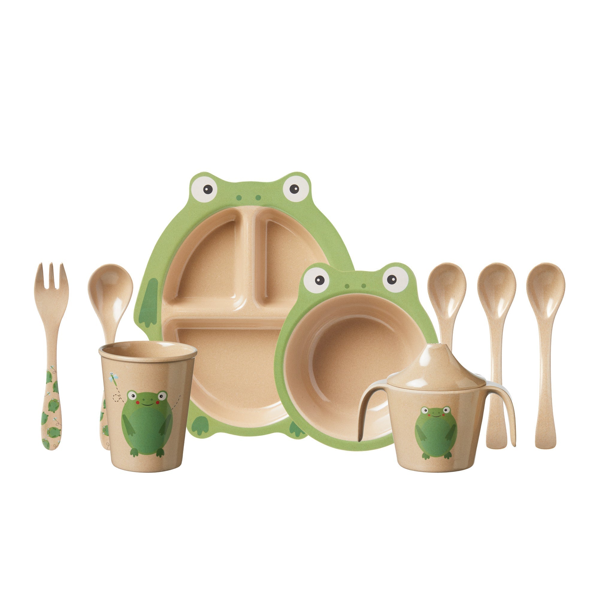 Eco Rice Husk 3-Section Plate (ZA4S)
