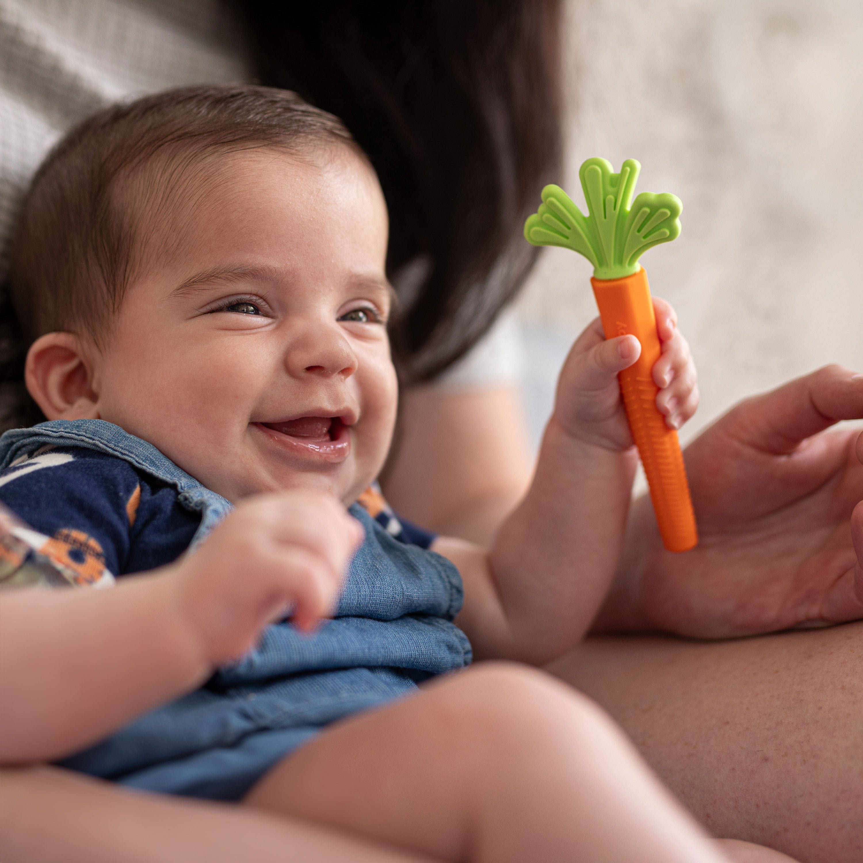 Silicone Carrot Tube Teether (KM9H)