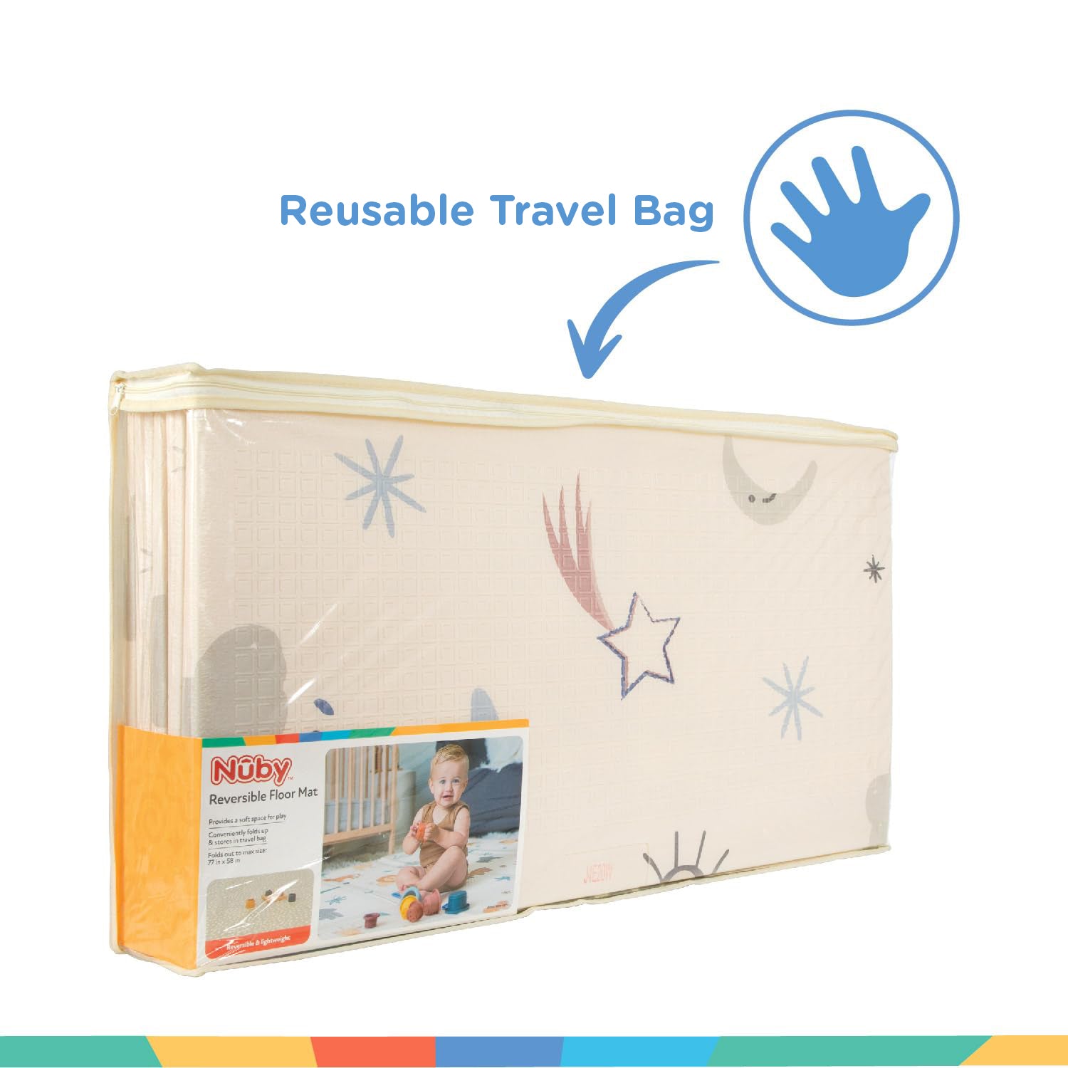 Reversible Floor Mat | Rainbows & Sky (0RPG)