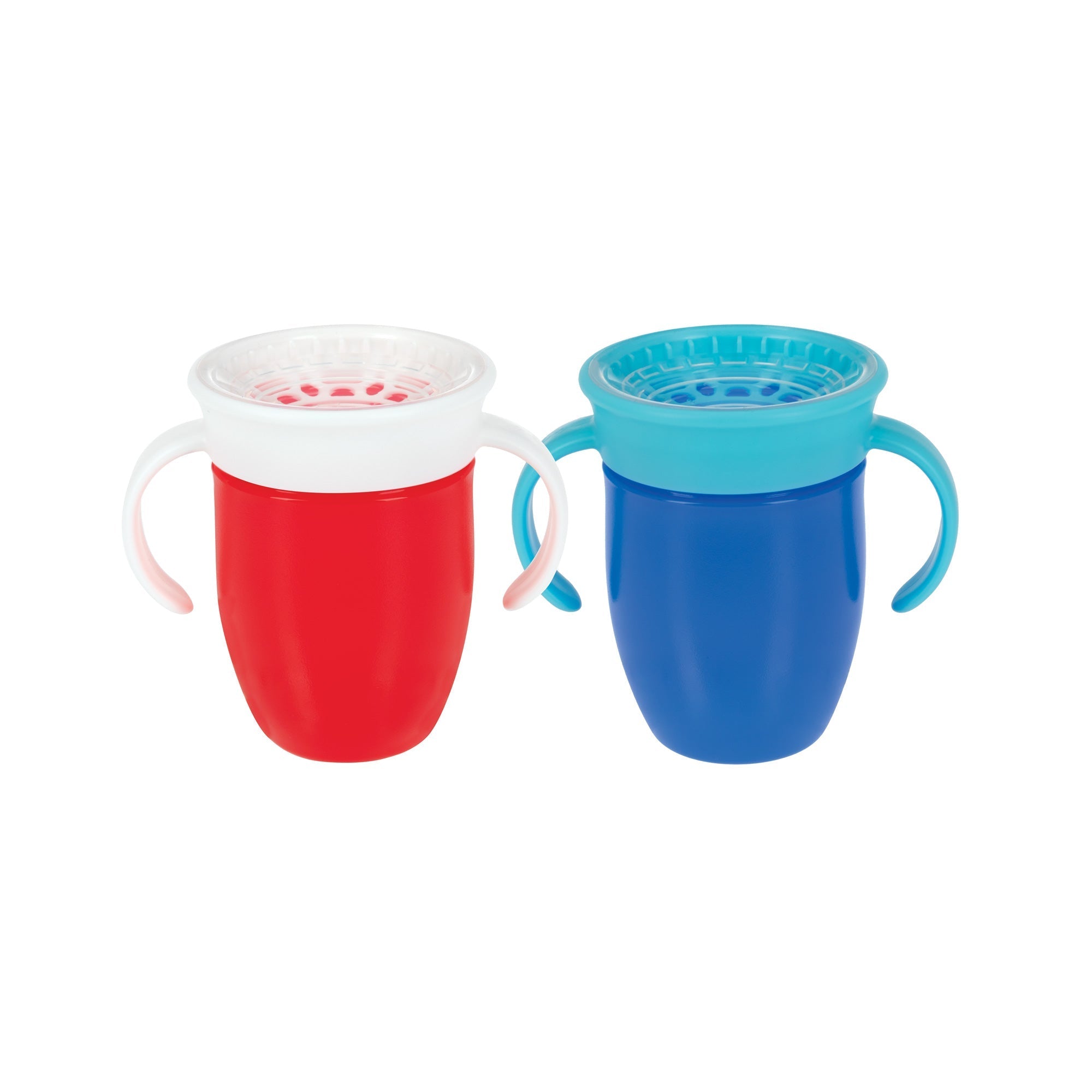 360 Wonder Cup with Handles (2 Pack - 5 oz) | Blue/Red (FLO1)